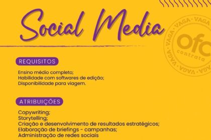 Vaga para Social Media