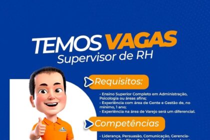 Vaga para Supervisor de RH