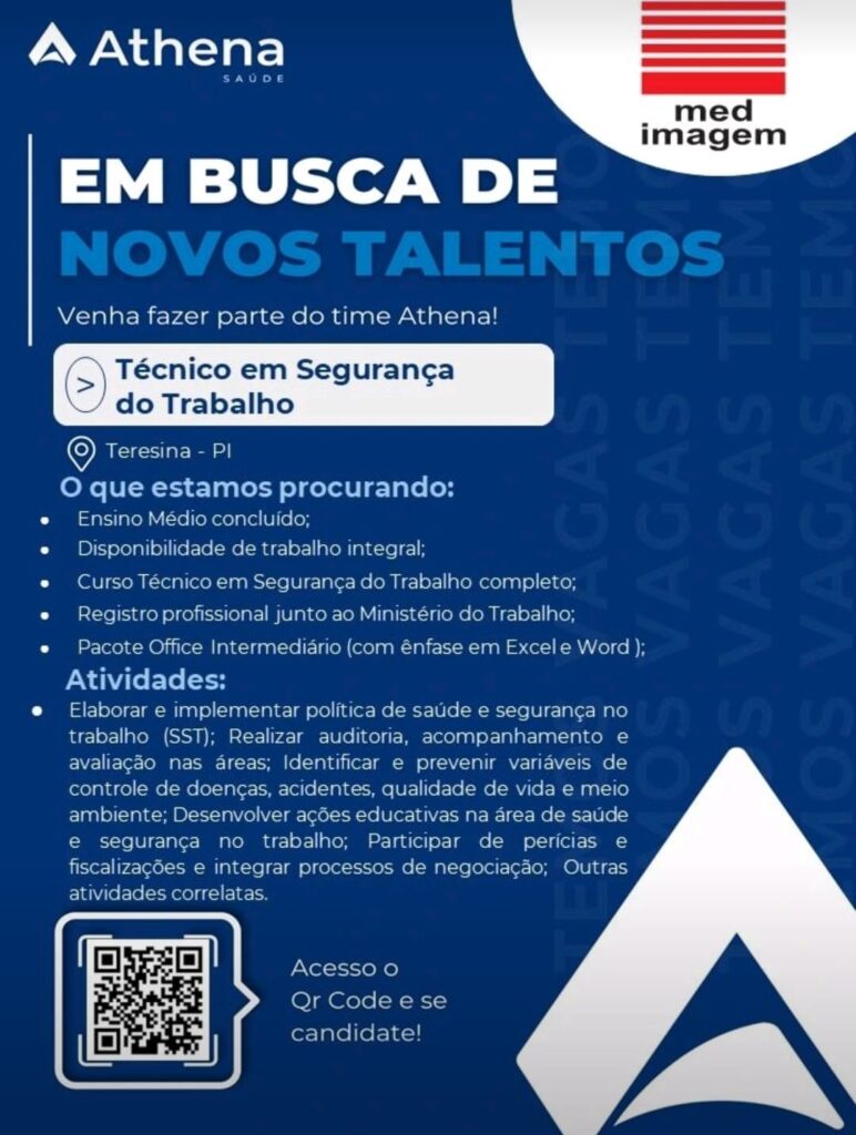 Vaga para Técnico em Segurança do Trabalho