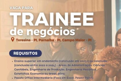 Vaga para Trainee de Negócios