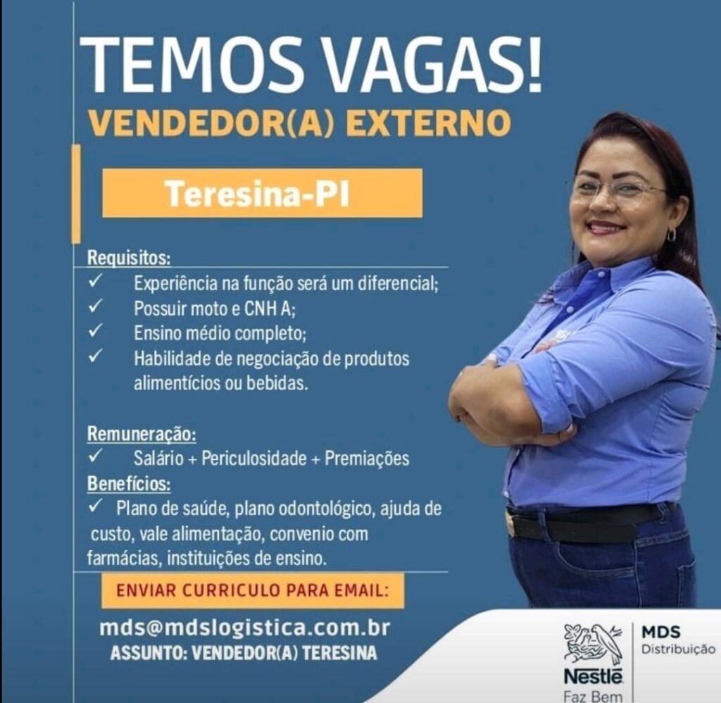 Vaga para Vendedor(a) Externo