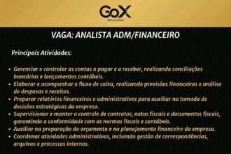 Vaga para Analista ADM