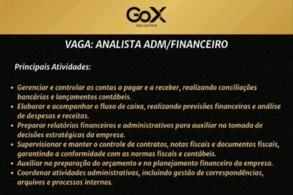 Vaga para Analista ADM