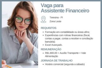 Vaga para Assistente Financeiro