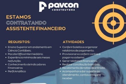 Vaga para Assistente Financeiro