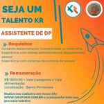 Vaga para Assistente de DP