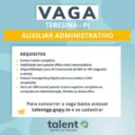 Vaga para Auxiliar Administrativo