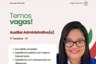 Vaga para Auxiliar Administrativo(a)