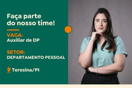 Vaga para Auxiliar de DP