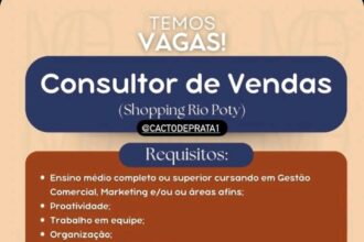 Vaga para Consultor de Vendas