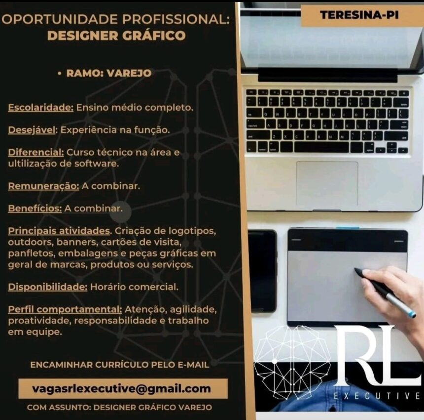 Vaga para Designer Gráfico
