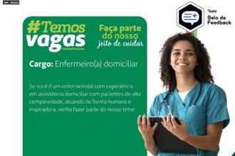 Vaga para Enfermeiro(a) Domiciliar