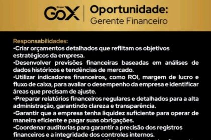 Vaga para Gerente Financeiro