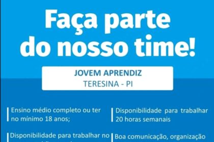 Vaga para Jovem Aprendiz