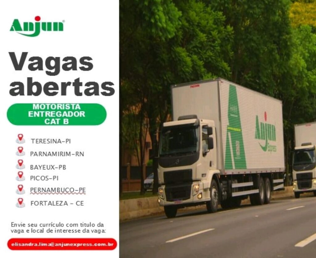 Vaga para Motorista Entregador