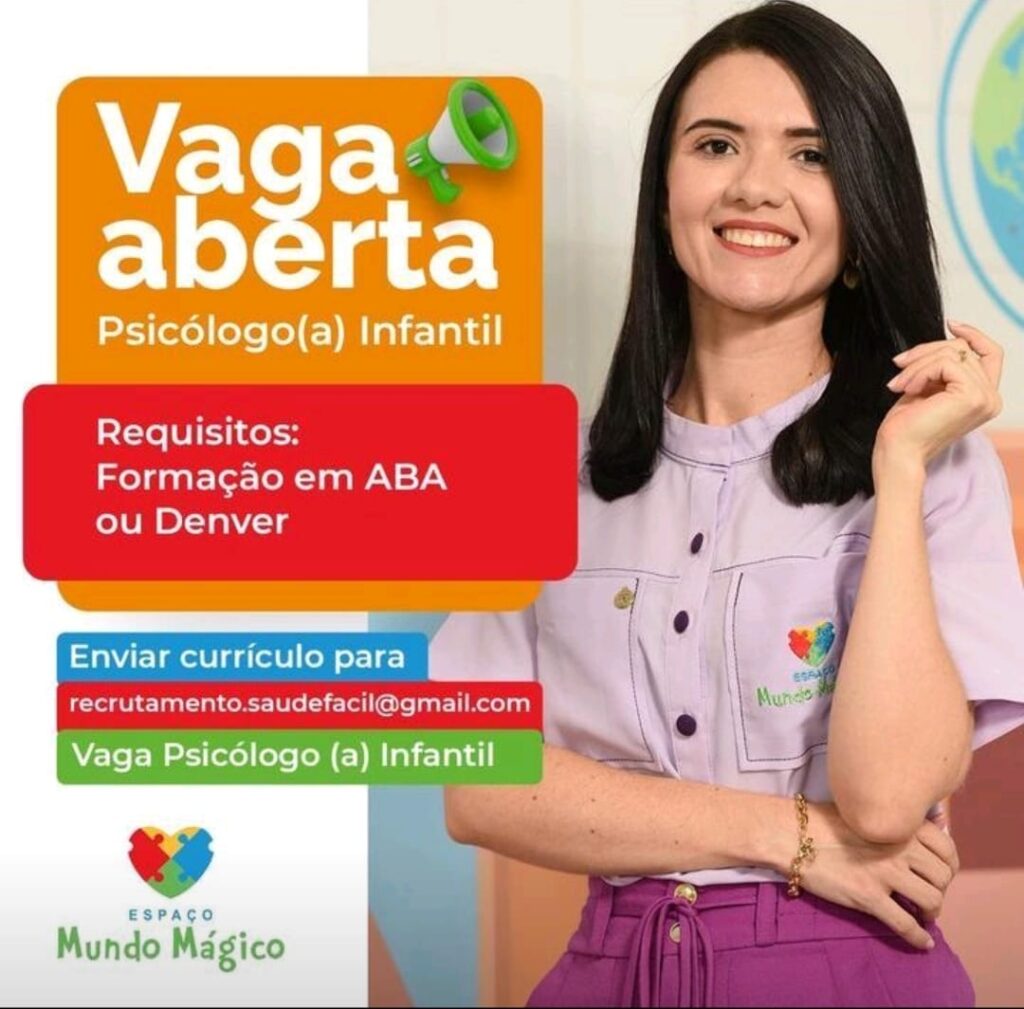 Vaga para Psicólogo(a) Infantil