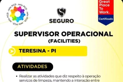 Vaga para Supervisor Operacional