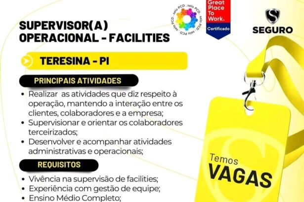 Vaga para Supervisor(a) Operacional