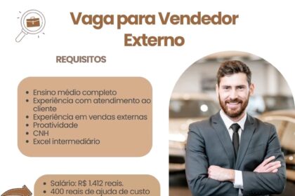 Vaga para Vendedor Externo