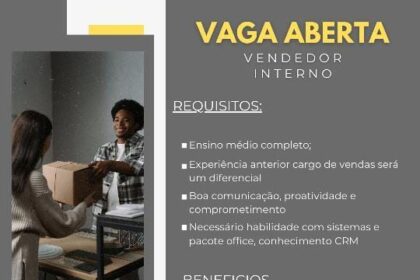 Vaga para Vendedor Interno