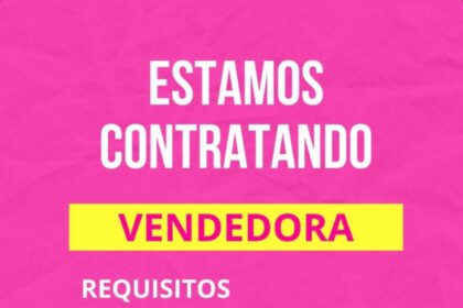 Vaga para Vendedora