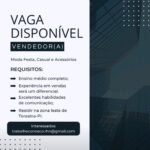 Vaga para Vendedor(a)