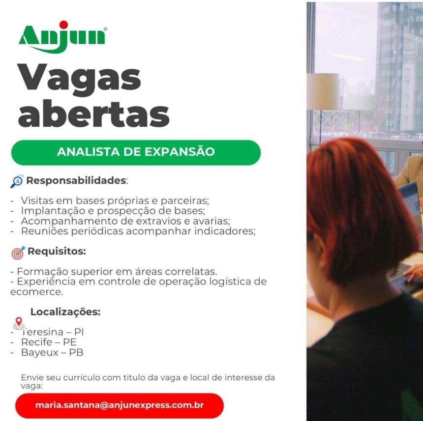 Vaga para Analista de Expansão em Teresina