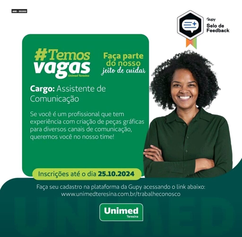 Vaga para Assistente de Comunicação