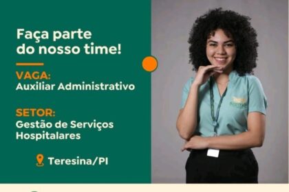 Vaga para Auxiliar Administrativo