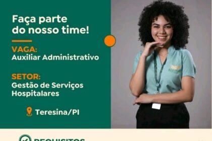 Vaga para Auxiliar Administrativo