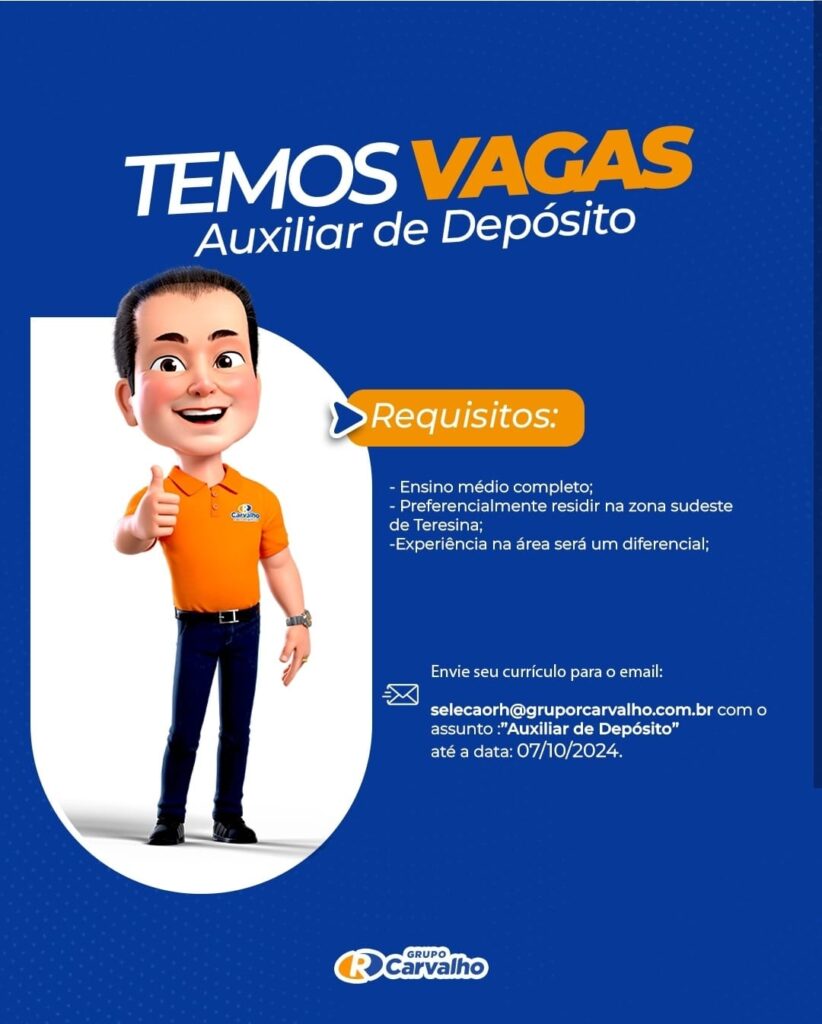 Vaga para Auxiliar de Depósito