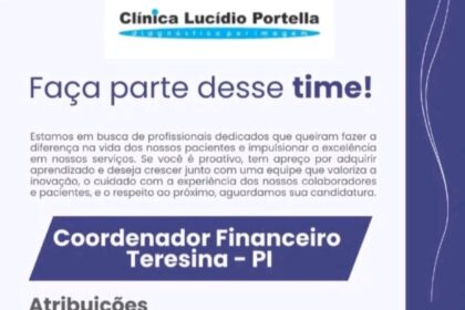 Vaga para Coordenador Financeiro