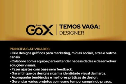 Vaga para Designer