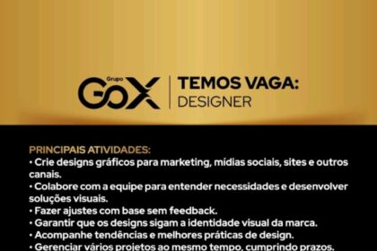 Vaga para Designer