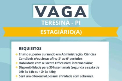 Vaga para Estágio para Ensino Superior