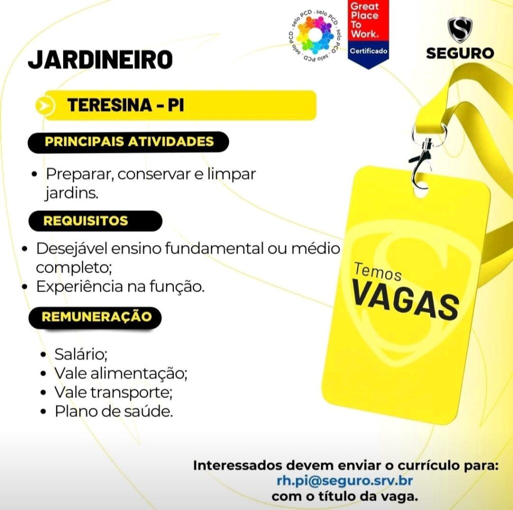 Vaga para Jardineiro