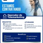 Vaga para Operador de Telemarketing