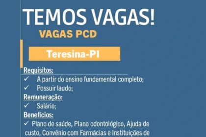 Vaga para PCD