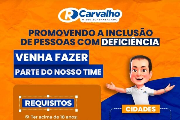 Vaga para PCD em Teresina e Timon
