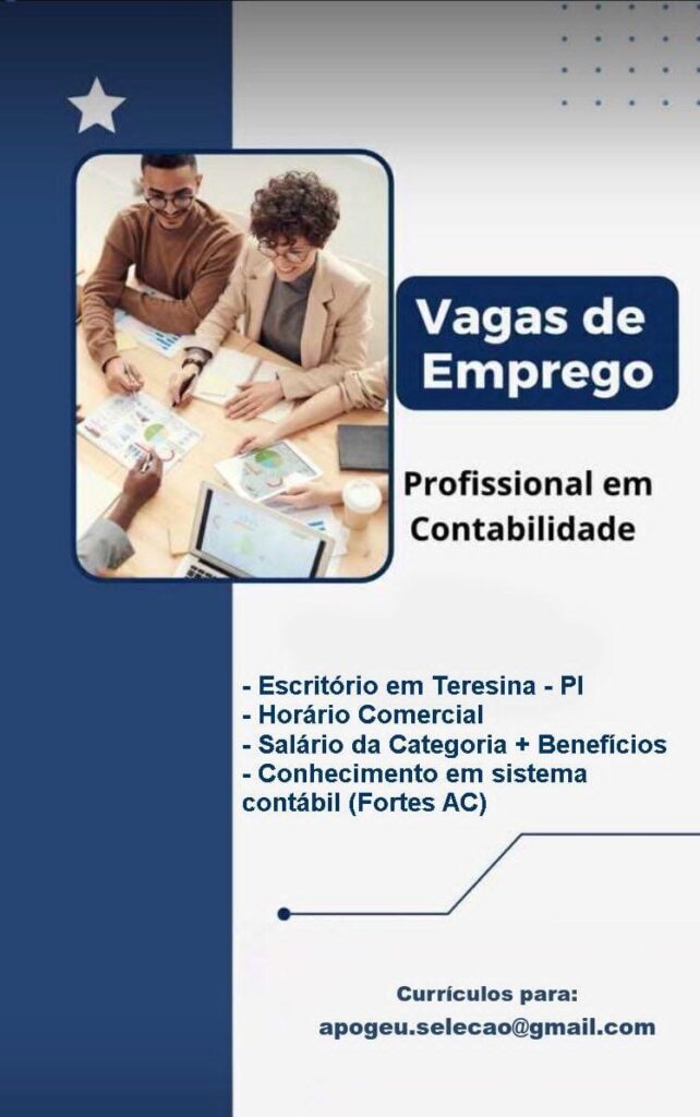 Vaga para Profissional de Contabilidade