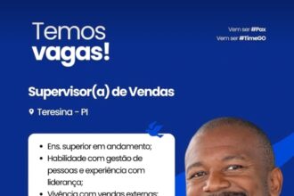 Vaga para Supervisor(a) de Vendas