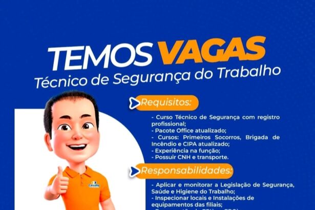 Vaga para Técnico em Segurança do Trabalho
