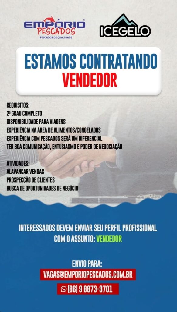 Vaga para Vendedor