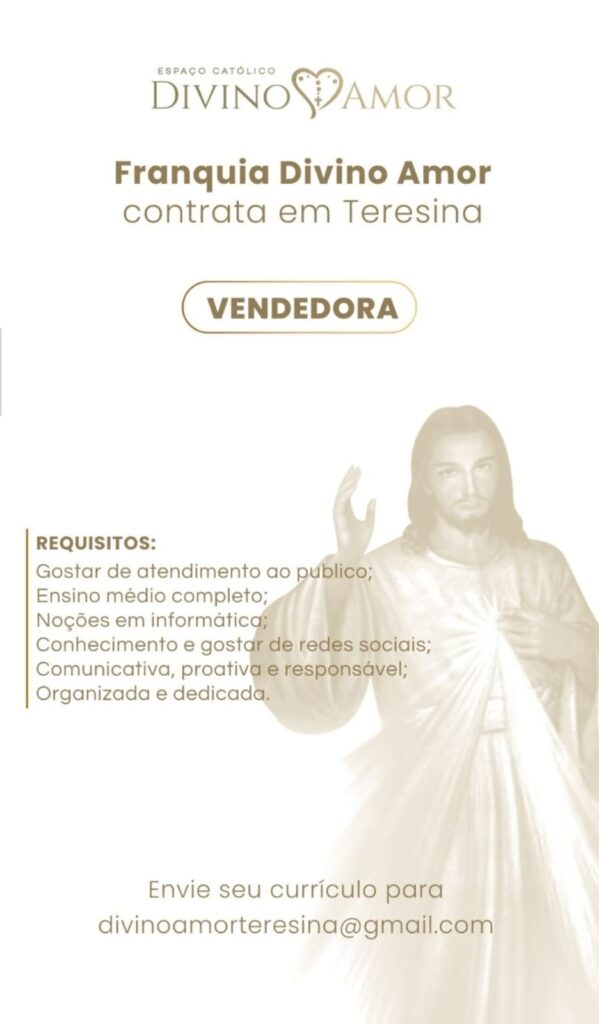 Vaga para Vendedora 