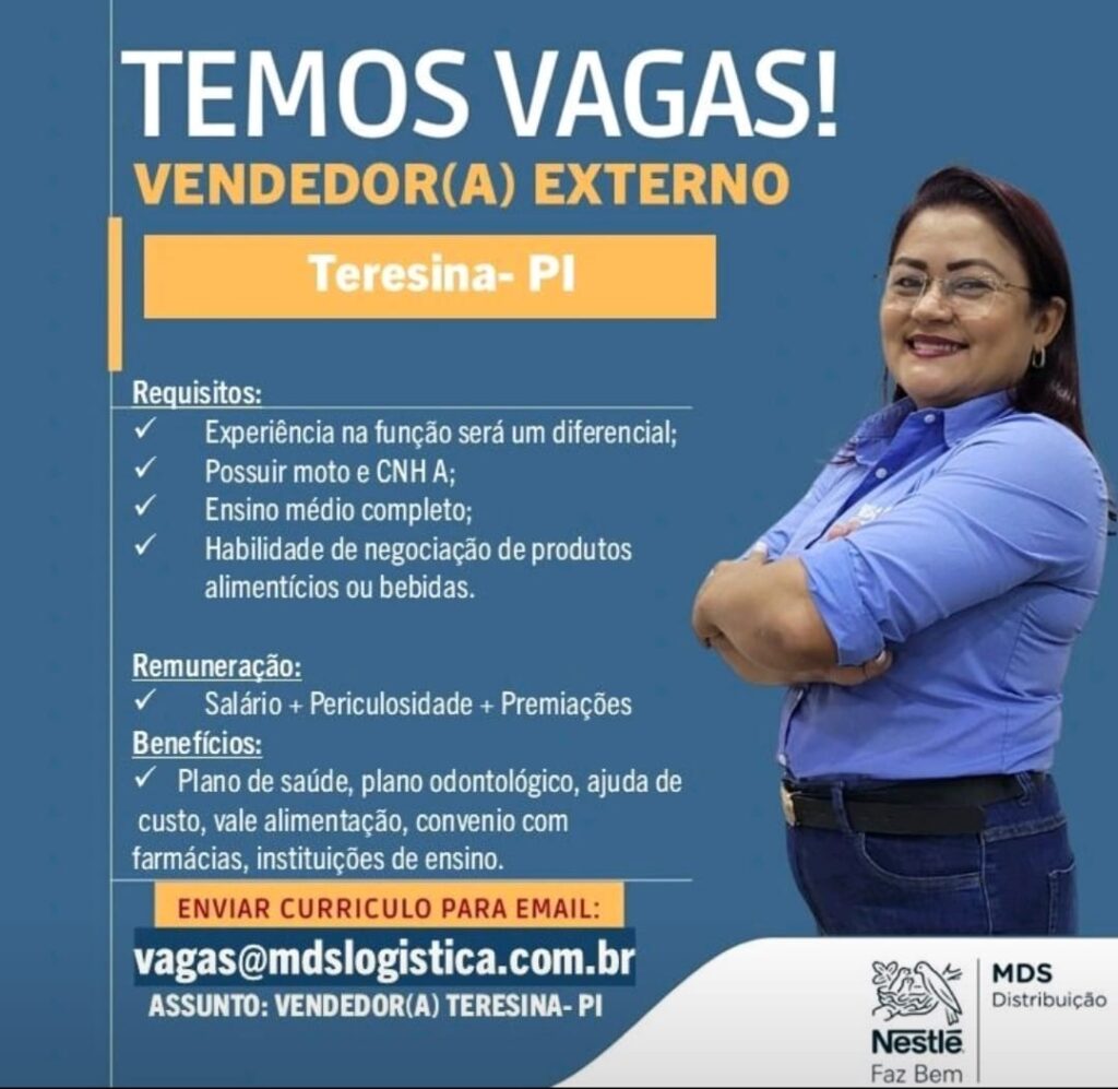 Vaga para Vendedor(a) Externo