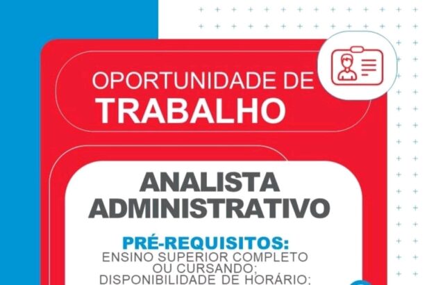 Vaga para Analista Administrativo