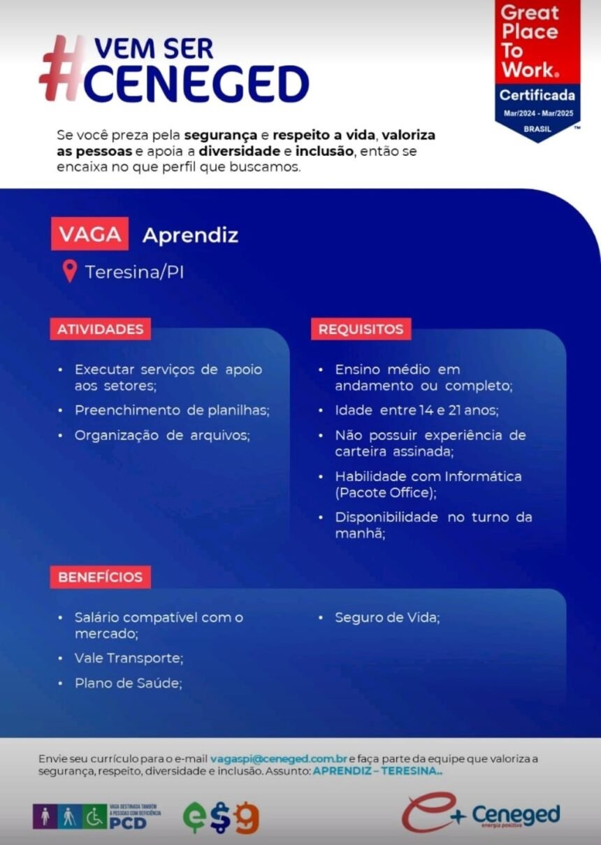 Vaga para Aprendiz