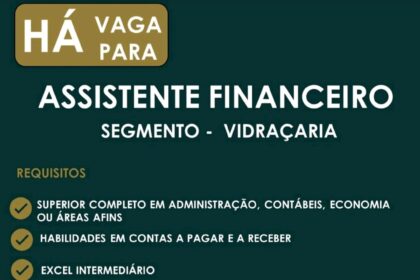 Vaga para Assistente Financeiro