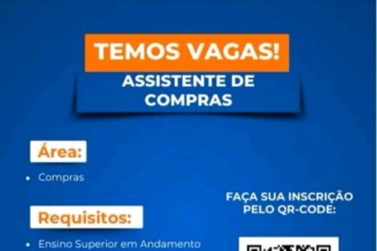 Vaga para Assistente de Compras