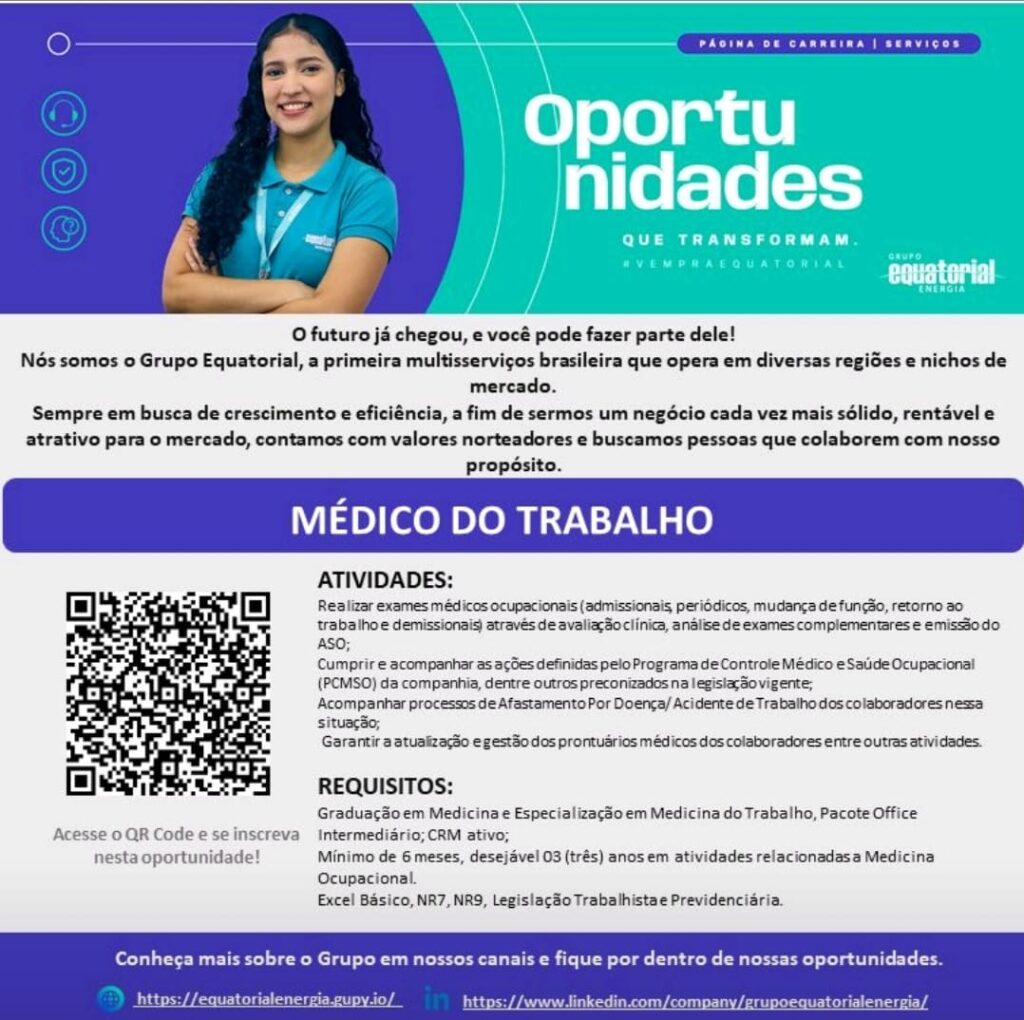 Vaga para Médico do Trabalho